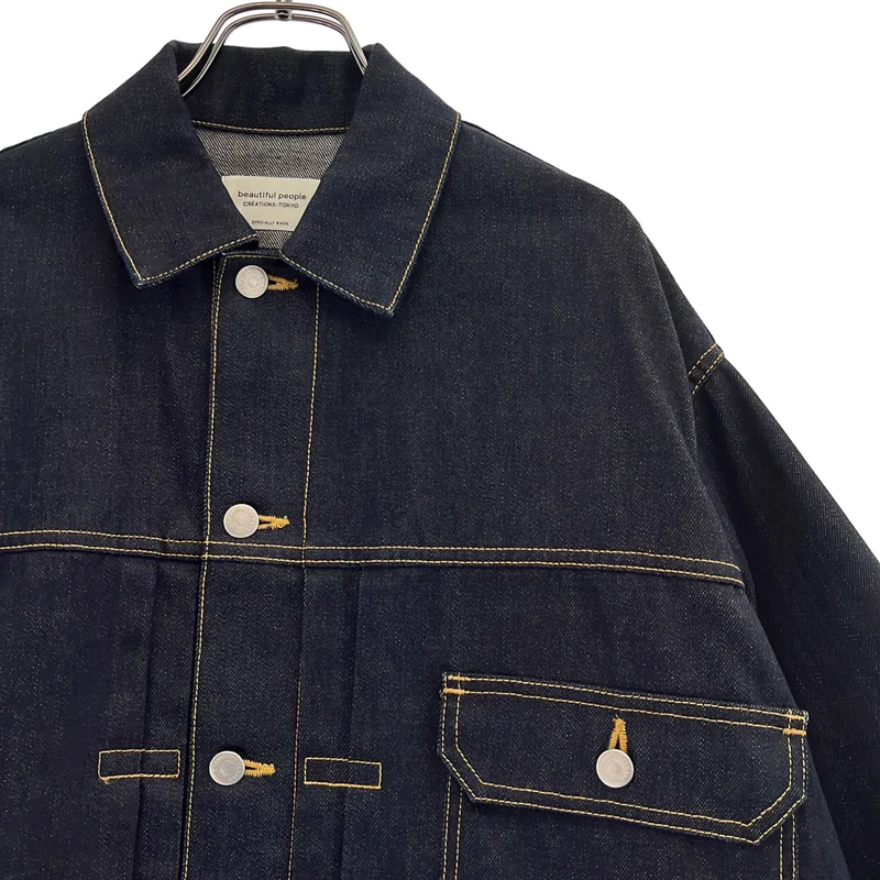 beautiful people / ビューティフルピープル | selvage denim big blouson デニムジャケット | 36 | レディース