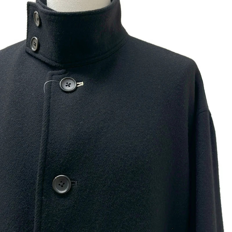 YOHJI YAMAMOTO POUR HOMME / ヨウジヤマモトプールオム | 2022AW | ウール ベルテッド スタンドカラーコート | 1 | メンズ