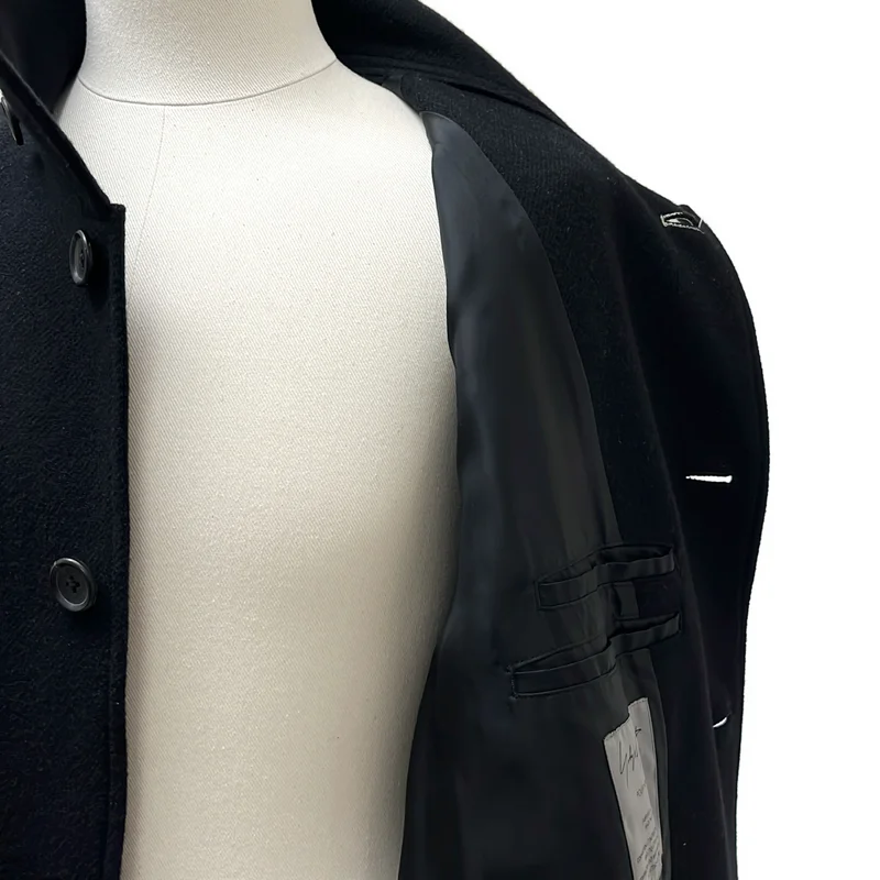 YOHJI YAMAMOTO POUR HOMME / ヨウジヤマモトプールオム | 2022AW | ウール ベルテッド スタンドカラーコート | 1 | メンズ