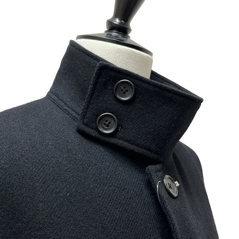 YOHJI YAMAMOTO POUR HOMME / ヨウジヤマモトプールオム | 2022AW | ウール ベルテッド スタンドカラーコート | 1 | メンズ