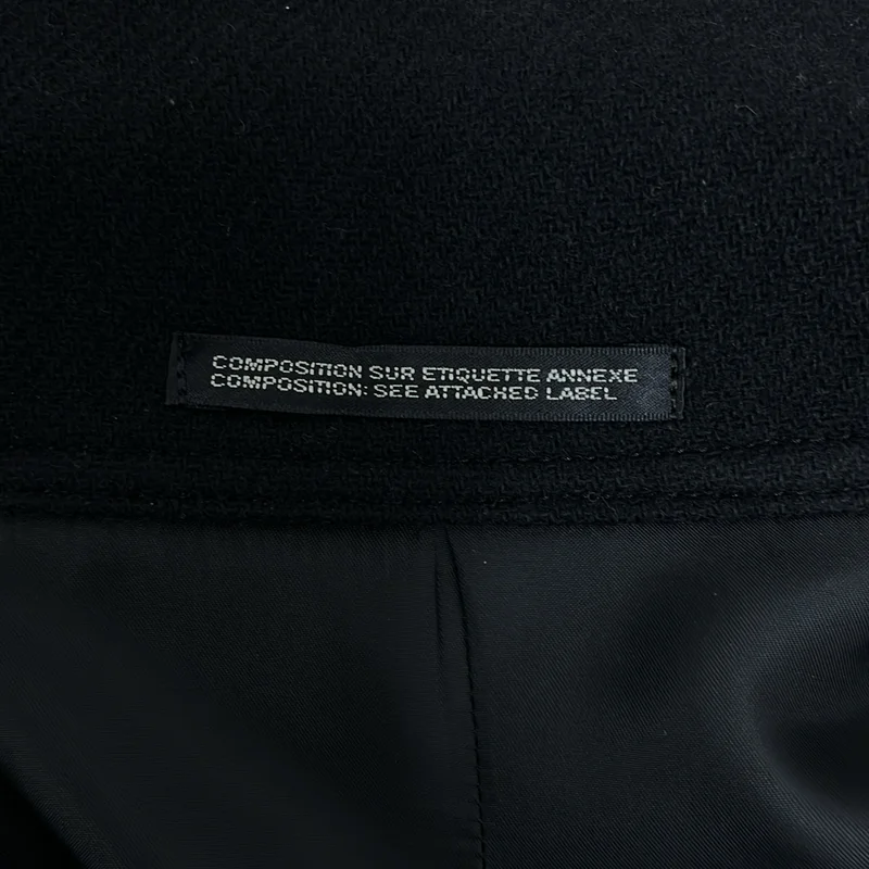 YOHJI YAMAMOTO POUR HOMME / ヨウジヤマモトプールオム | 2022AW | ウール ベルテッド スタンドカラーコート | 1 | メンズ
