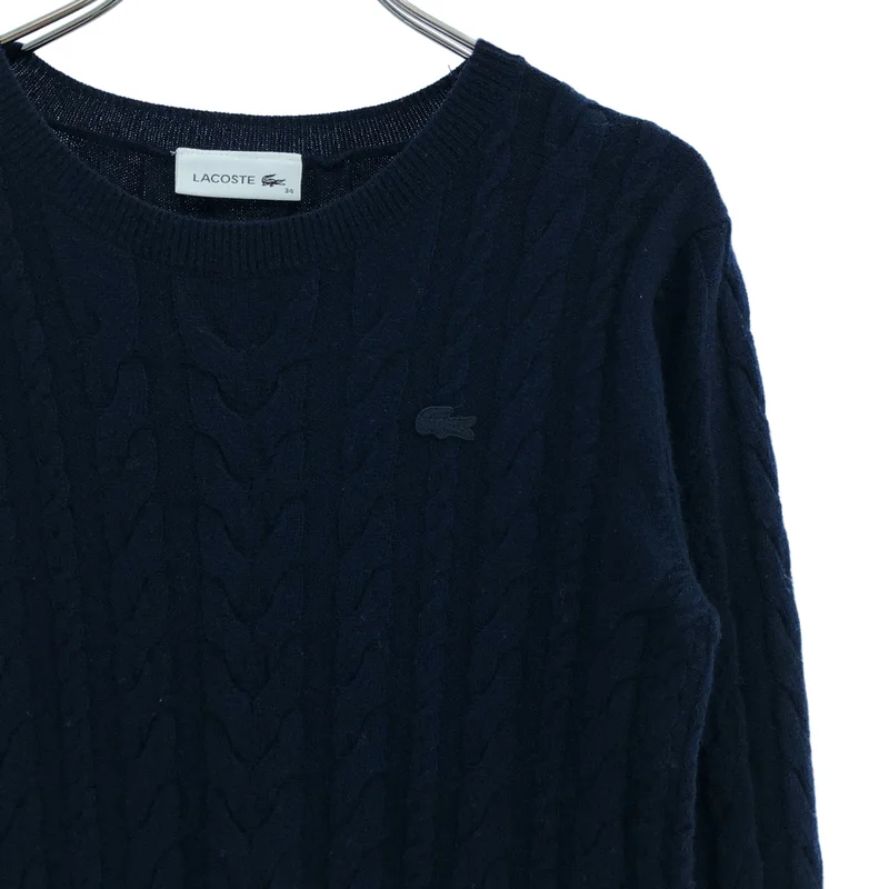 LACOSTE / ラコステ | ケーブル ニット_長袖 AF178EL | 34 | レディース