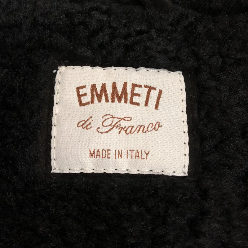 EMMETI / エンメティ | Alfiero ムートン ニット切替 ジャケット | 46 | メンズ