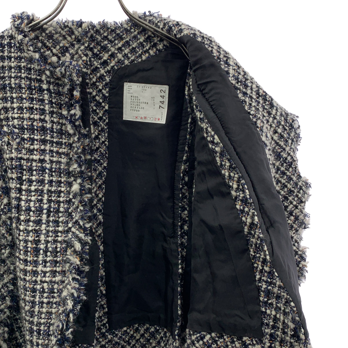 美品】 sacai / サカイ | 2024AW | Tweed Vest ツイードベスト | 1