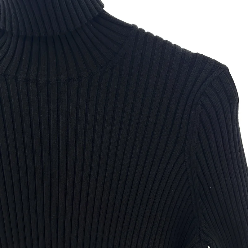 BALENCIAGA / バレンシアガ | コットン混 スリット リブ ニット | 36 | レディース