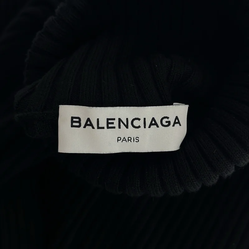 BALENCIAGA / バレンシアガ | コットン混 スリット リブ ニット | 36 | レディース