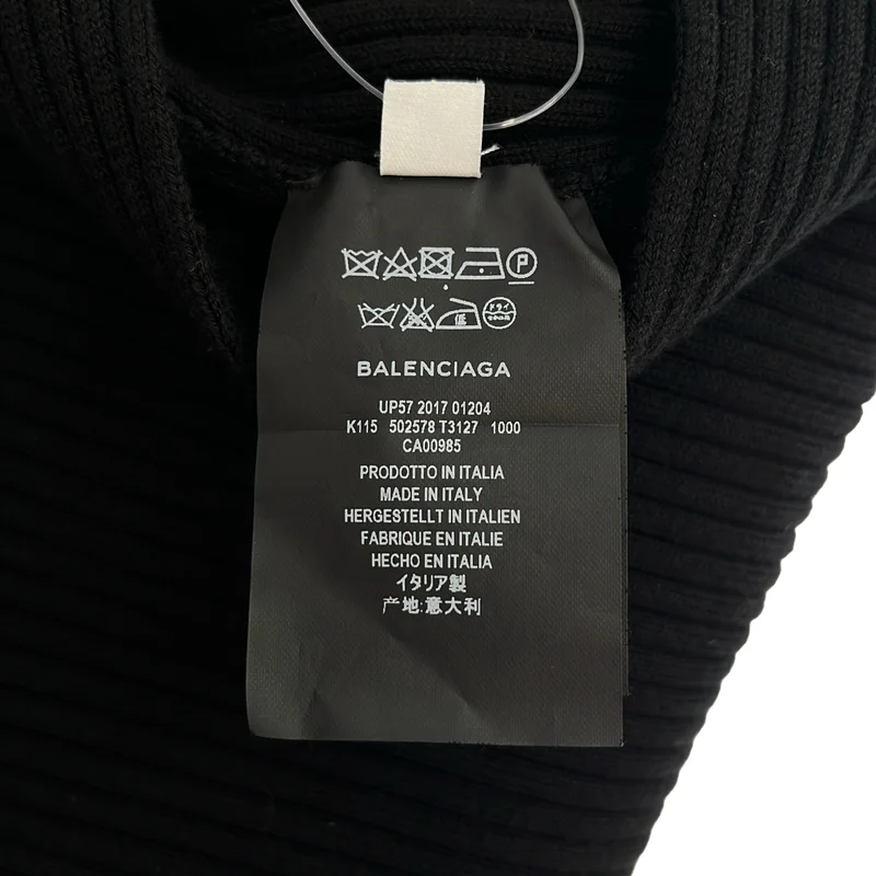 BALENCIAGA / バレンシアガ | コットン混 スリット リブ ニット | 36 | レディース
