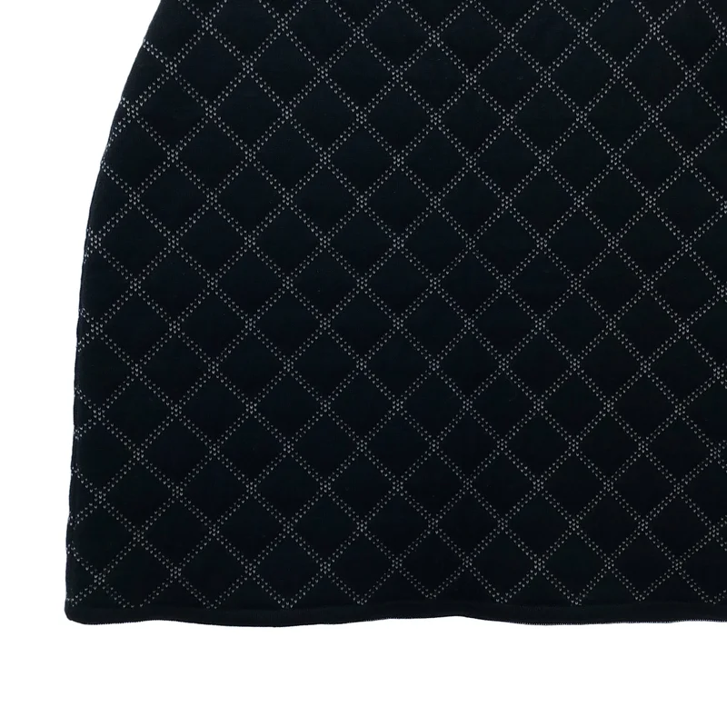 BORDERS at BALCONY / ボーダーズアットバルコニー | KNIT QUILT KNIT / ウール ニットキルティングスカート | 38 | レディース