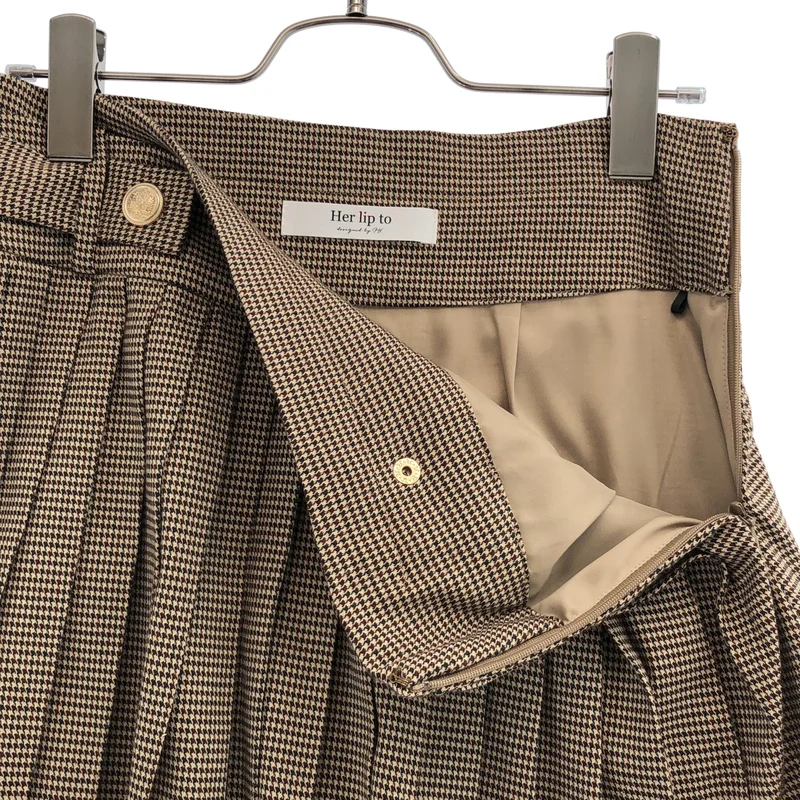 Herlipto / ハーリップトゥ | Vienna Pleated Mini Skirt / ヴィエナプリーツ ミニスカート | S | レディース