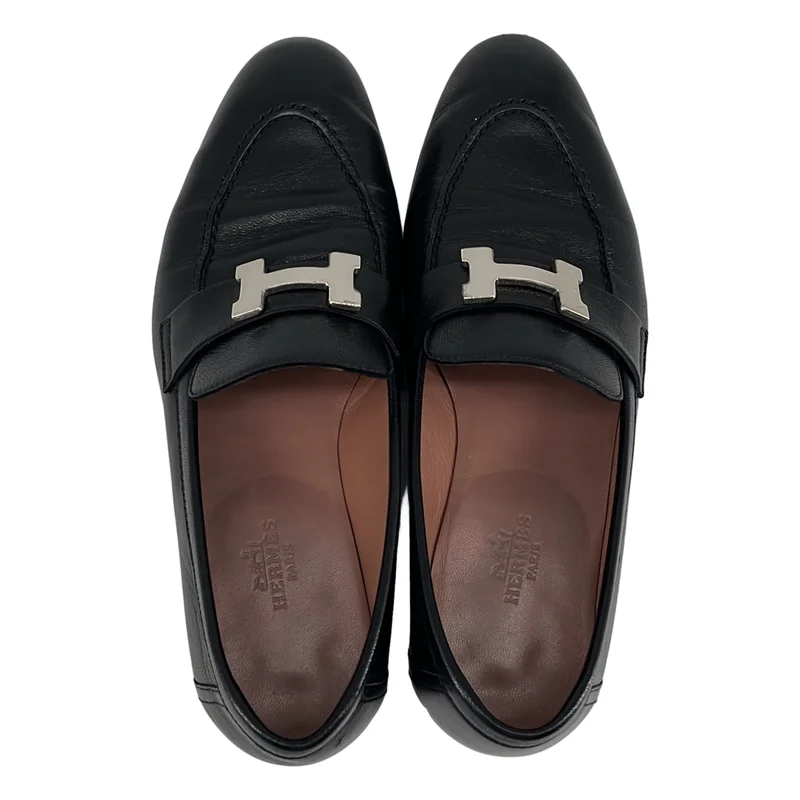 HERMES / エルメス | レザー パリ モカシンローファー | 35 | レディース