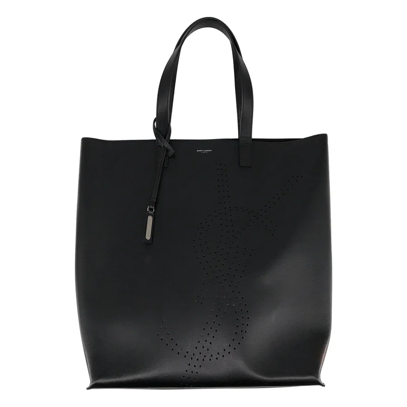 SAINT LAURENT / サンローラン | パンチング ロゴ レザー トートバッグ |