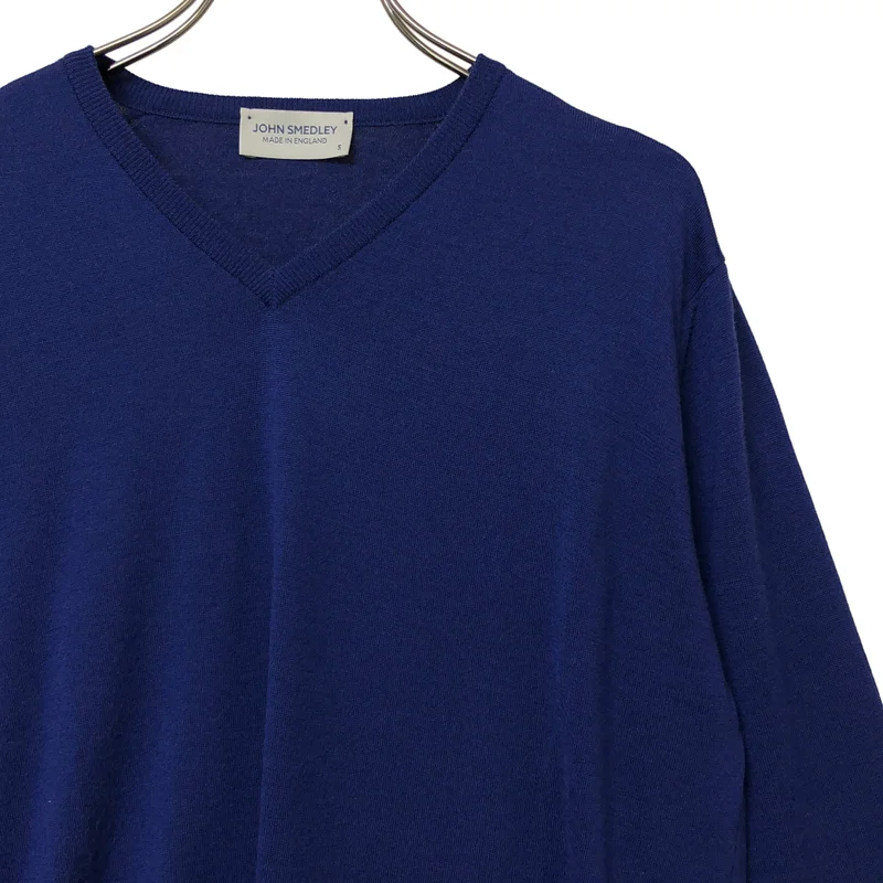 JOHN SMEDLEY / ジョンスメドレー | メリノウール Vネックニット | S | メンズ