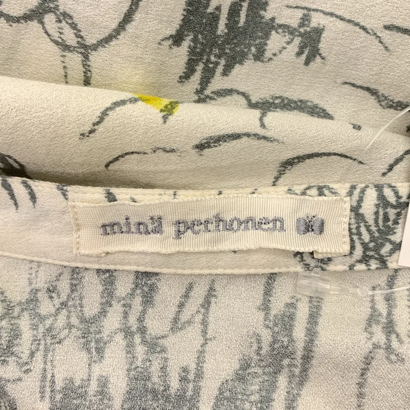 mina perhonen / ミナペルホネン | 2025AW | cache-cache コットン シルク 総柄 スタンドカラー シャツワンピース | 40 | レディース