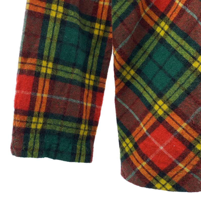 tricot COMME des GARCONS / トリココムデギャルソン | ウール 縮絨 タータンチェック シャツ ブラウス |
