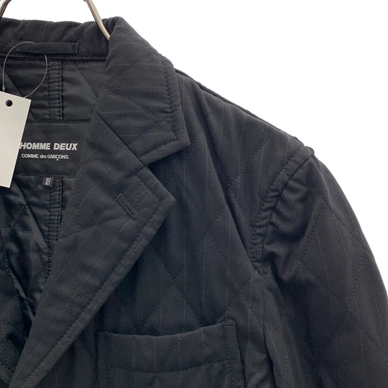 COMME des GARCONS HOMME DEUX / コムデギャルソンオムドゥ | 2013AW | ウール ストライプ キルティングジャケット | XS | メンズ