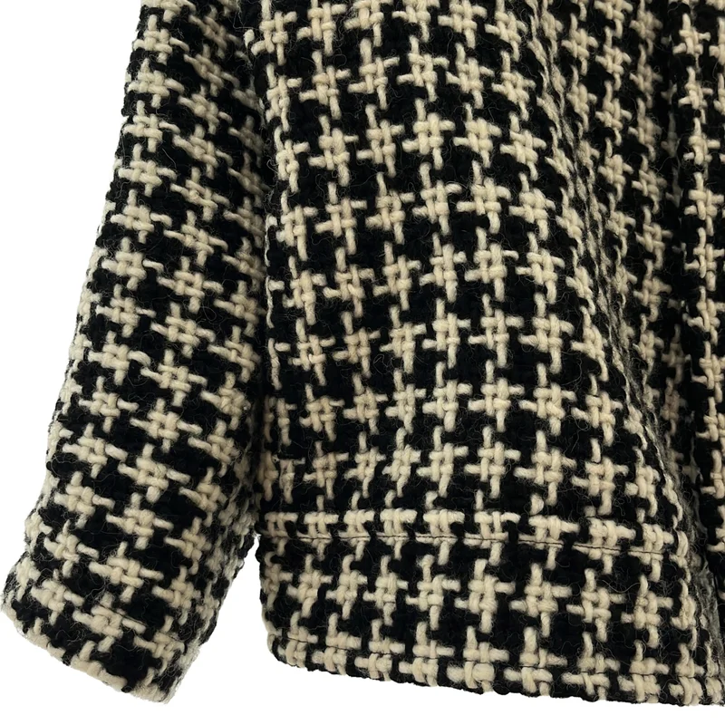 Yohji Yamamoto FEMME / ヨウジヤマモトファム | 2022AW | ツイード ビッグカラージャケット |