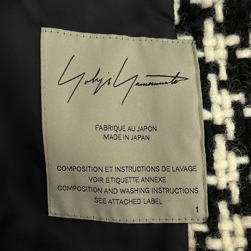 Yohji Yamamoto FEMME / ヨウジヤマモトファム | 2022AW | ツイード ビッグカラージャケット |