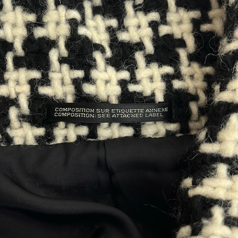 Yohji Yamamoto FEMME / ヨウジヤマモトファム | 2022AW | ツイード ビッグカラージャケット |
