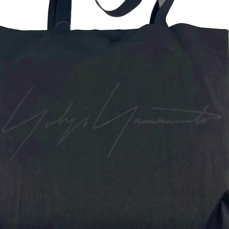 YOHJI YAMAMOTO / ヨウジヤマモト | ロゴプリント キャンバス トートバッグ |
