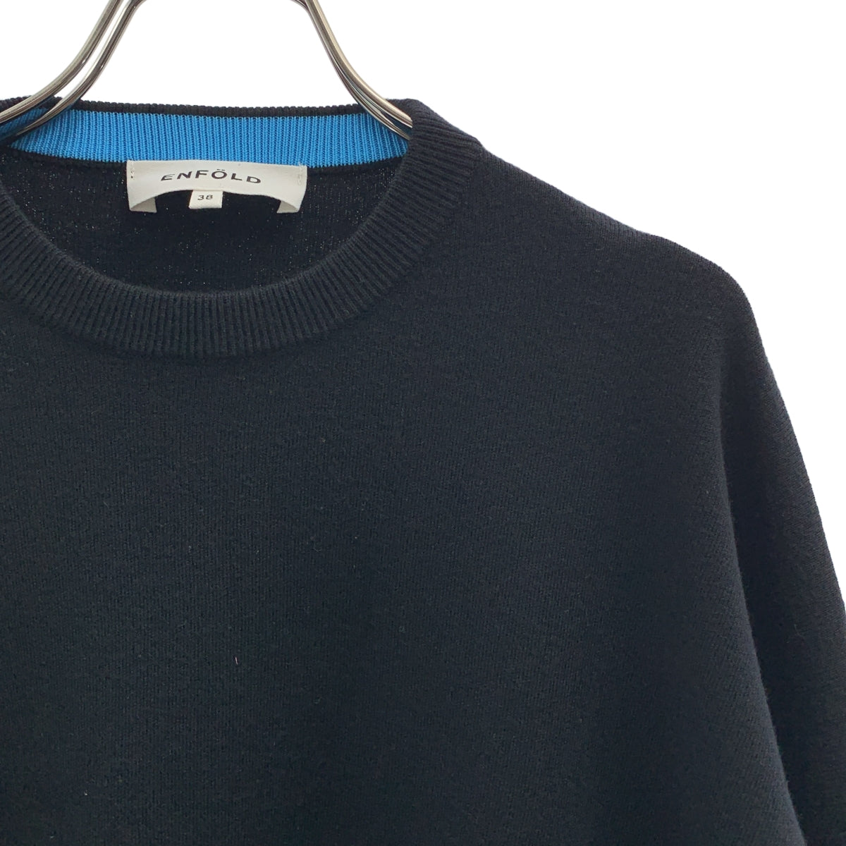 ENFOLD エンフォルド 23AW SLIT-RIB PULLOVER スリットリブプルオーバー ニットセーター 300GA270-1810 グレー 38 ENFOLD / エンフォルド | 2023AW | SLIT-RIB PULLOVER スリット リブ