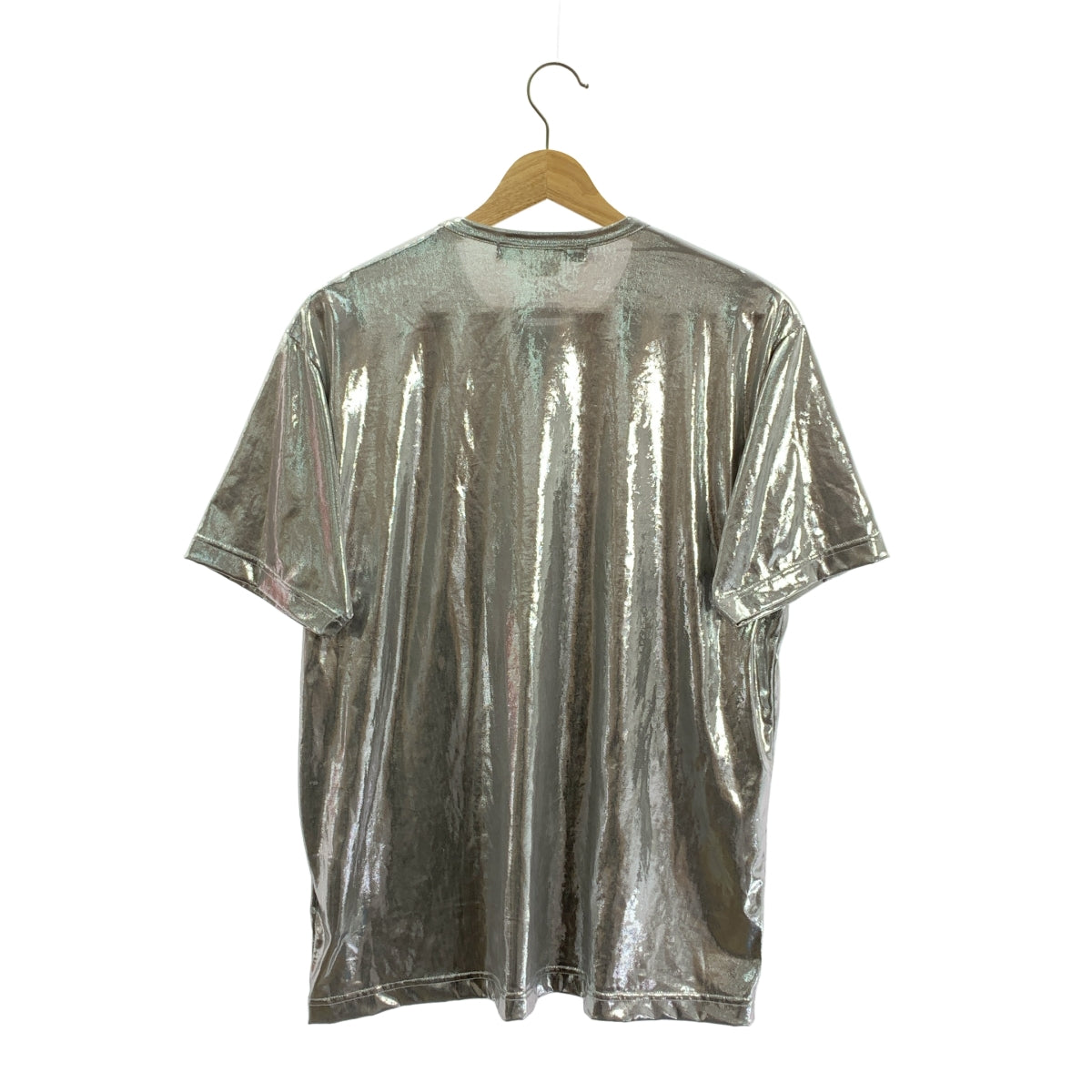 【美品】  JUNYA WATANABE / ジュンヤワタナベ | 2025SS | メタリック Tシャツ | M | シルバー | レディース 美品】 JUNYA WATANABE / ジュンヤワタナベ | 2025SS | メタリック T