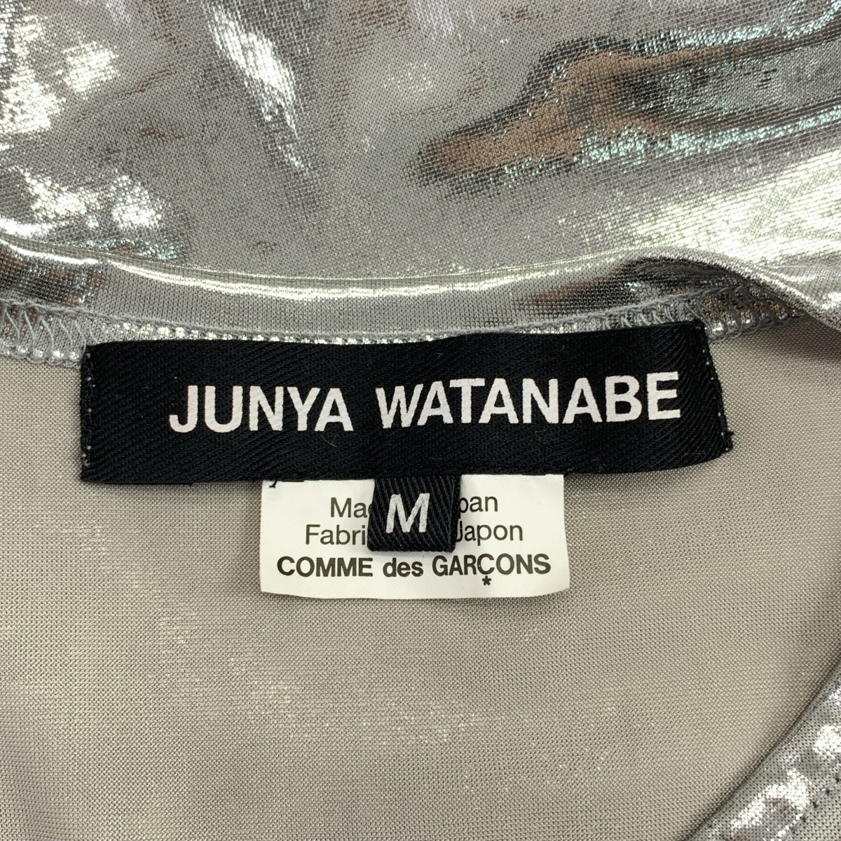 【美品】  JUNYA WATANABE / ジュンヤワタナベ | 2025SS | メタリック Tシャツ | M | シルバー | レディース 美品】 JUNYA WATANABE / ジュンヤワタナベ | 2025SS | メタリック T