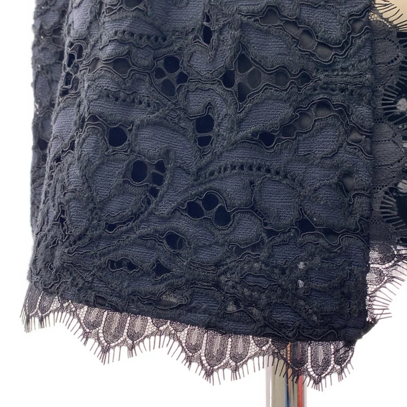 DIANE VON FURSTENBERG / ダイアンフォンファステンバーグ | コットン フラワー刺しゅう ラップドレス | 0 | レディース