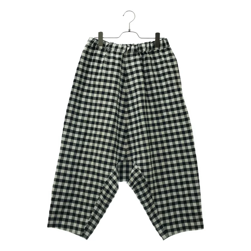 BLACK COMME des GARCONS / ブラックコムデギャルソン | 2024SS | ギンガムチェック ワイドサルエルパンツ | S | メンズ