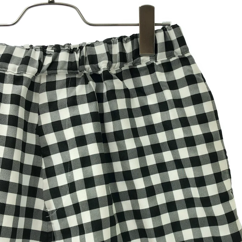 BLACK COMME des GARCONS / ブラックコムデギャルソン | 2024SS | ギンガムチェック ワイドサルエルパンツ | S | メンズ
