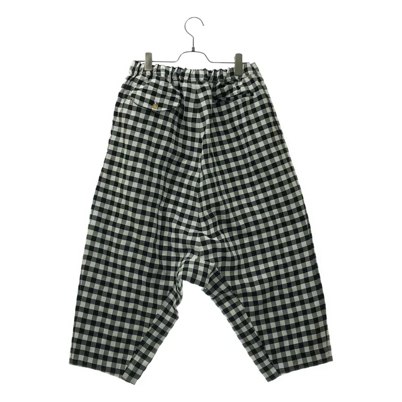 BLACK COMME des GARCONS / ブラックコムデギャルソン | 2024SS | ギンガムチェック ワイドサルエルパンツ | S | メンズ