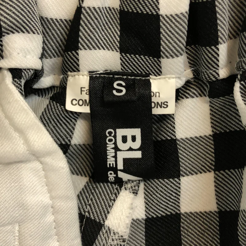 BLACK COMME des GARCONS / ブラックコムデギャルソン | 2024SS | ギンガムチェック ワイドサルエルパンツ | S | メンズ