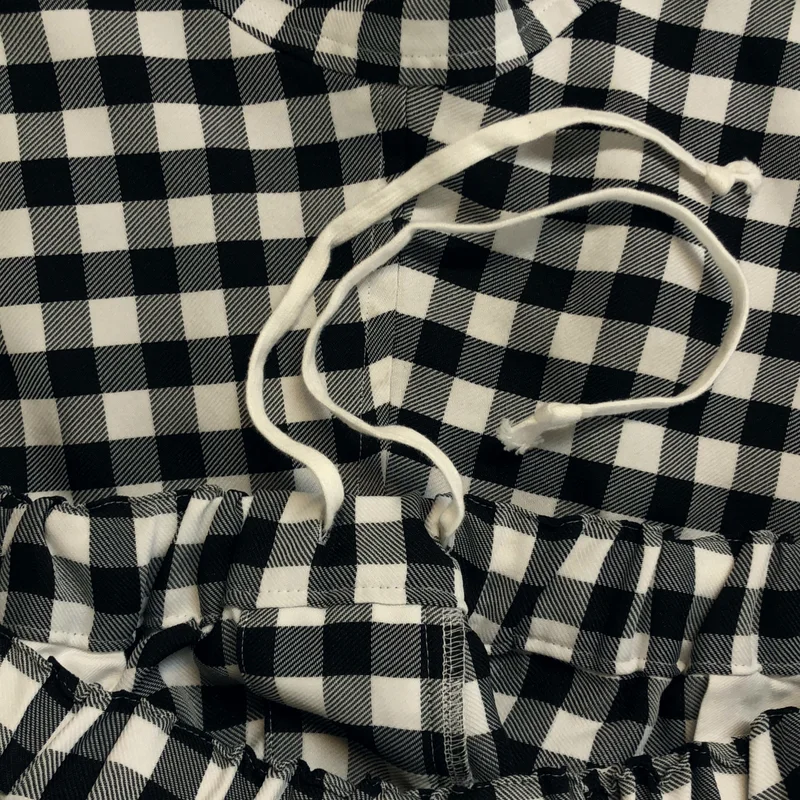 BLACK COMME des GARCONS / ブラックコムデギャルソン | 2024SS | ギンガムチェック ワイドサルエルパンツ | S | メンズ