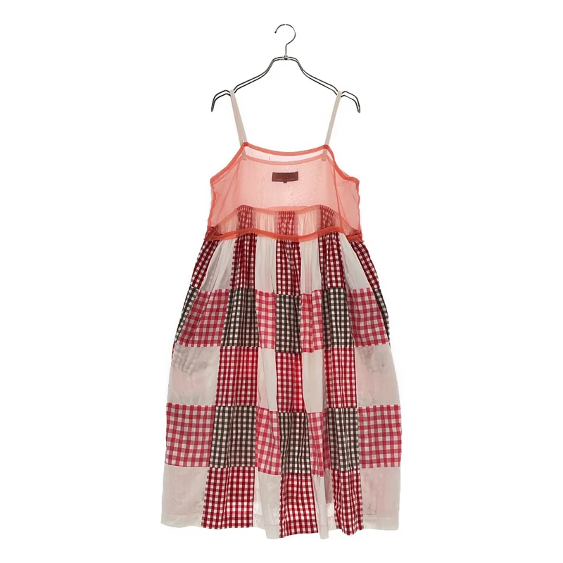 tricot COMME des GARCONS / トリココムデギャルソン | 2013SS | ギンガムチェック パッチワーク キャミワンピース | M | レディース