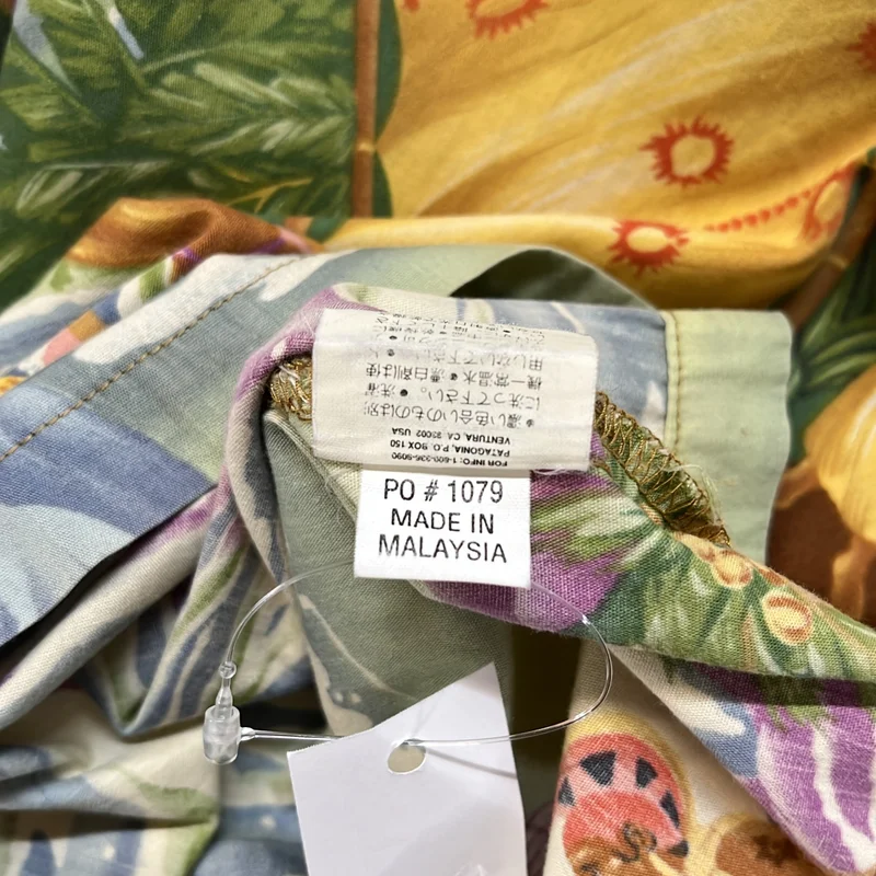 pataloha patagonia / パタゴニアパタロハ | Paradise Multi Aloha Shirt サベージ メニュー 柄 アロハ オープンカラーシャツ | L | メンズ