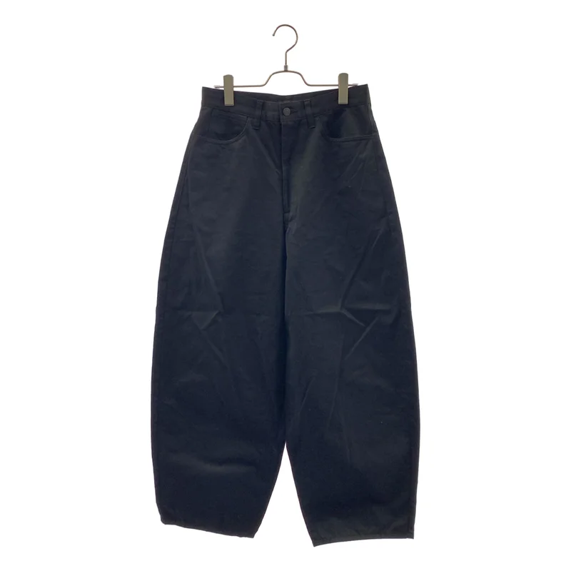 LAD MUSICIAN / ラッドミュージシャン | WEST POINT WIDE PANTS / コットン ウエストポイント ワイドパンツ | 42 | レディース