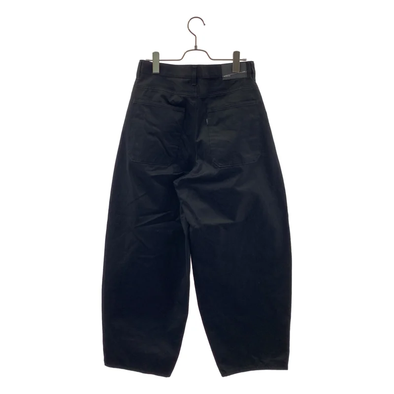 LAD MUSICIAN / ラッドミュージシャン | WEST POINT WIDE PANTS / コットン ウエストポイント ワイドパンツ | 42 | レディース