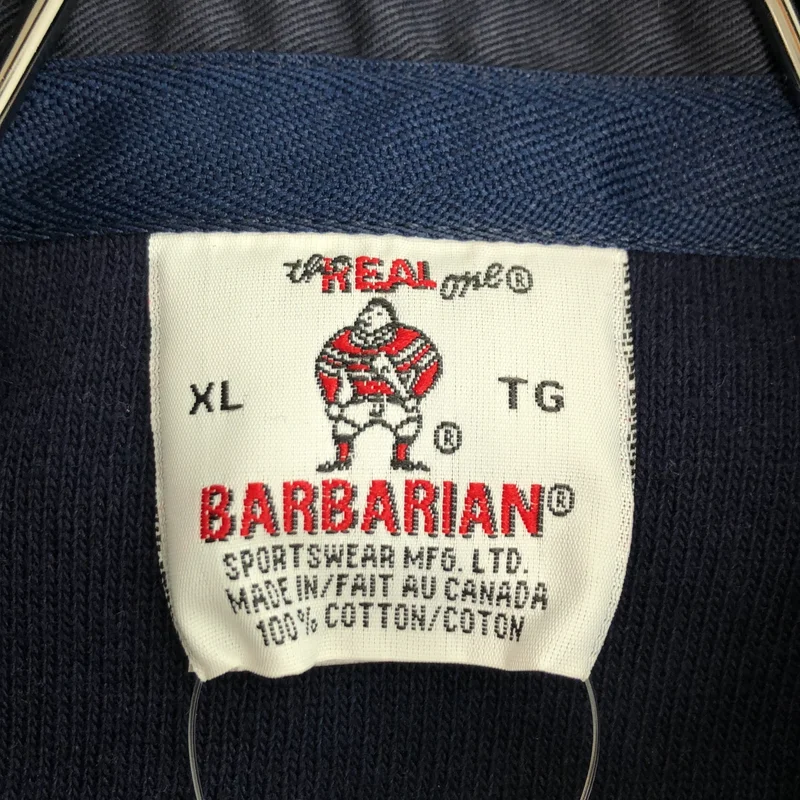 BARBARIAN / バーバリアン | 1990s | ボーダー バンドカラー ラガーシャツ | XL | メンズ