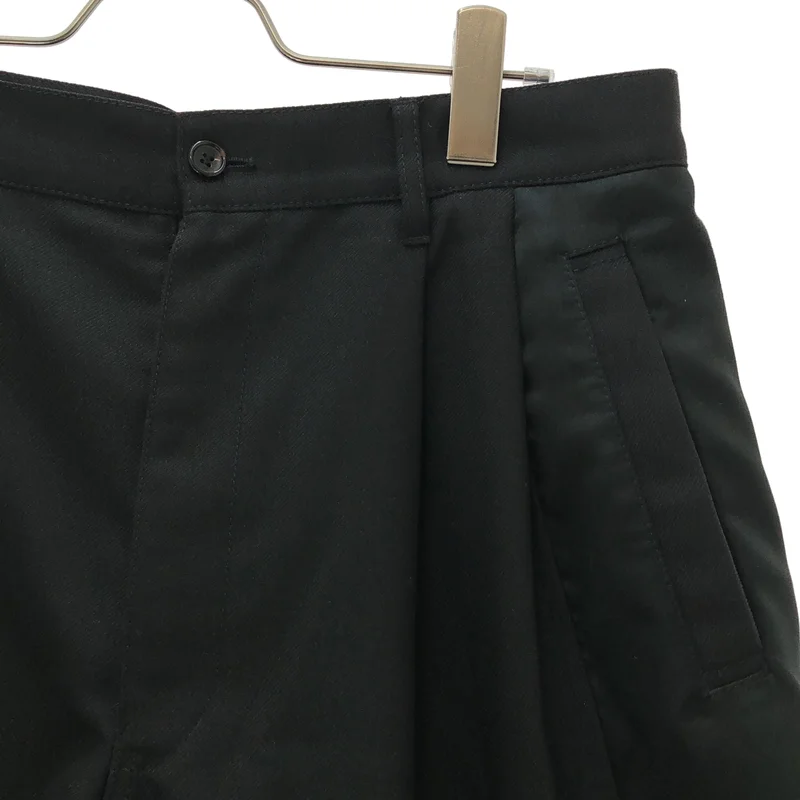COMME des GARCONS SHIRT / コムデギャルソンシャツ | 2024AW | サテン切替 タックショーツ | M | メンズ