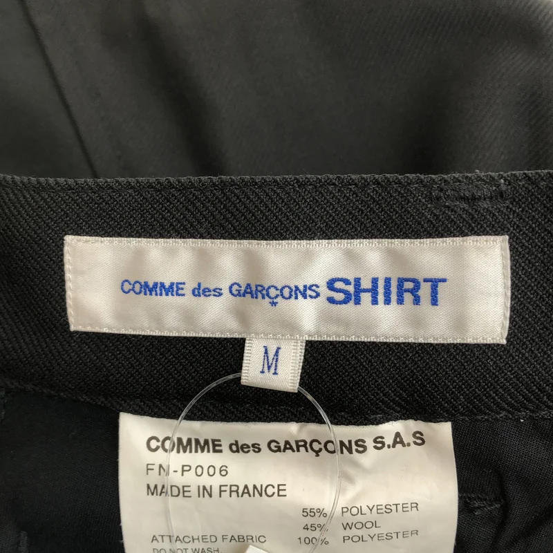 COMME des GARCONS SHIRT / コムデギャルソンシャツ | 2024AW | サテン切替 タックショーツ | M | メンズ