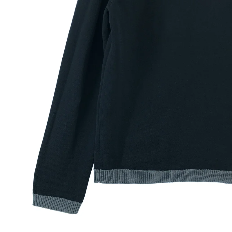 BLACK COMME des GARCONS / ブラックコムデギャルソン | 2014AW | ポリエステル 切替 プルオーバー ニット | XL | メンズ