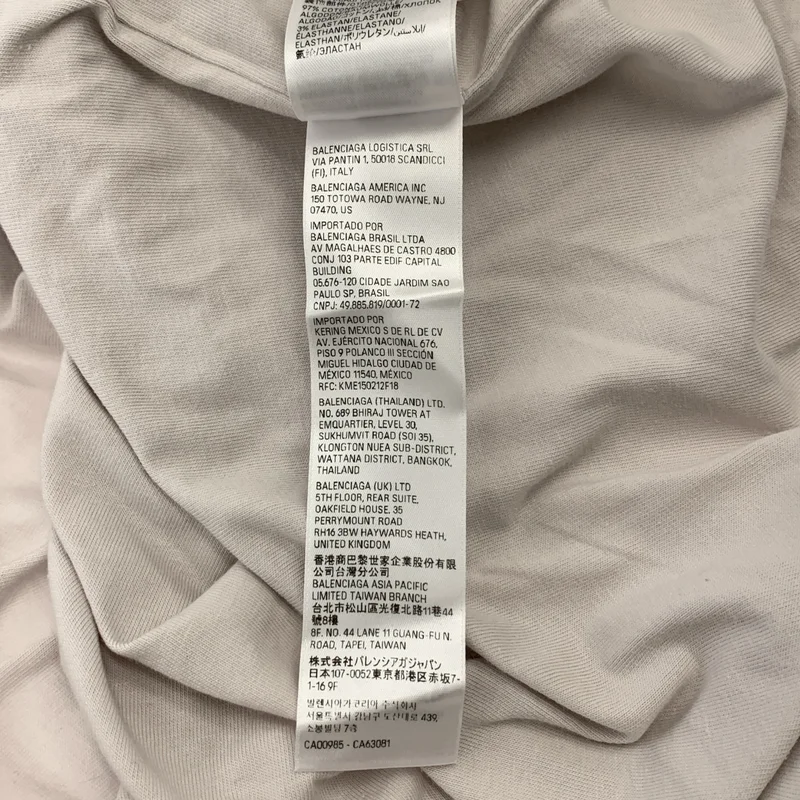 BALENCIAGA / バレンシアガ | 2024SS | BFRND Series Inside-Out T-Shirt インサイドアウトミュージックプリントTシャツ | 2 | メンズ