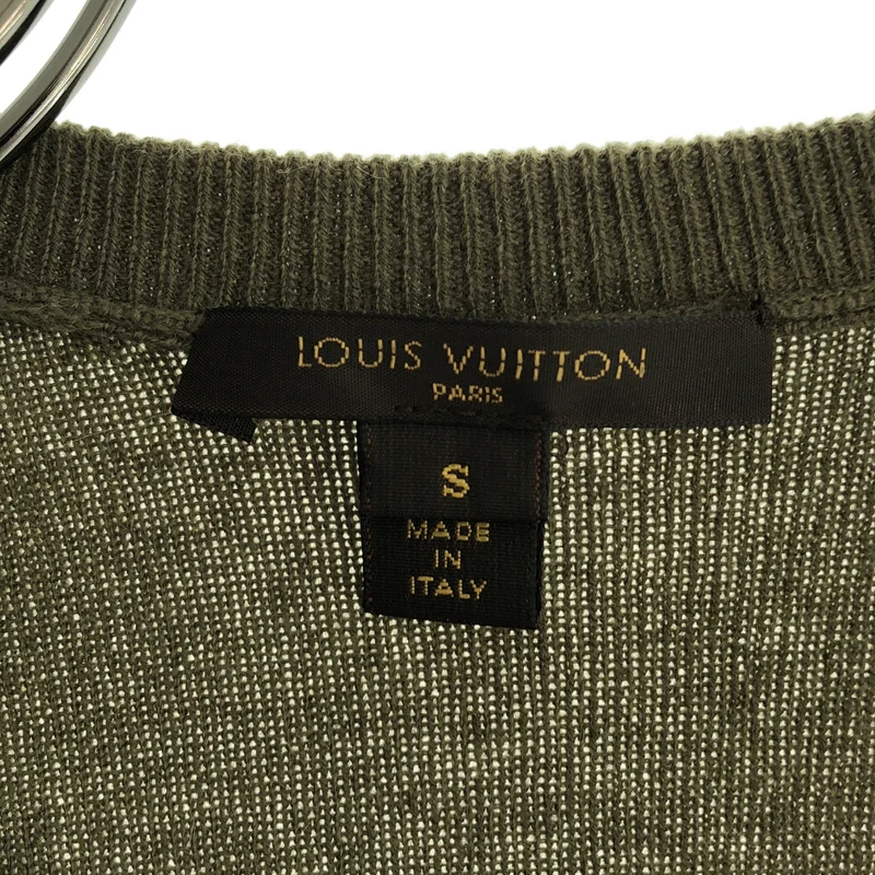 Louis Vuitton / ルイヴィトン | カシミヤ 丸ボタン クルーネック ニットカーディガン | S | レディース