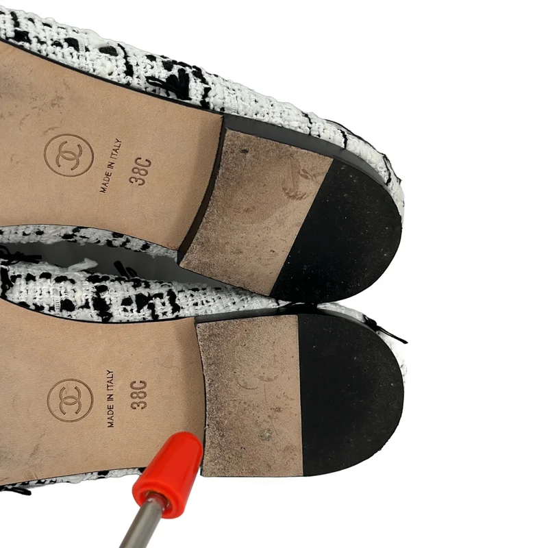 CHANEL / シャネル | ココマーク バレリーナ ツイード パンプス | 38 | レディース