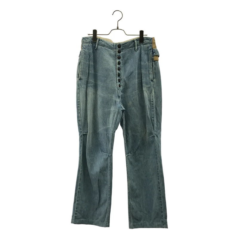 LOEWE / ロエベ | Gold Cuff Fisherman Jeans / ロゴ レザーパッチ