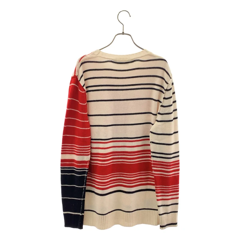 MARNI / マルニ | DANCE BUNNY SWEATER / ウール カシミヤ混 ラビット バイカラー ボーダーニット | 42 | レディース