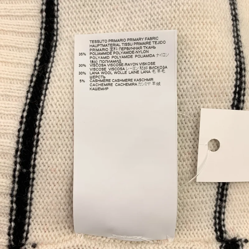 MARNI / マルニ | DANCE BUNNY SWEATER / ウール カシミヤ混 ラビット バイカラー ボーダーニット | 42 | レディース