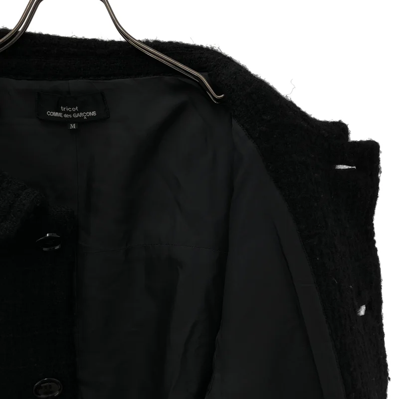 tricot COMME des GARCONS / トリココムデギャルソン | ツイード 丸襟コート | M | レディース