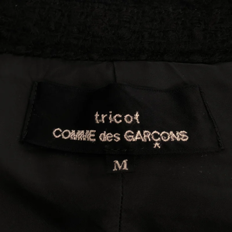 tricot COMME des GARCONS / トリココムデギャルソン | ツイード 丸襟コート | M | レディース