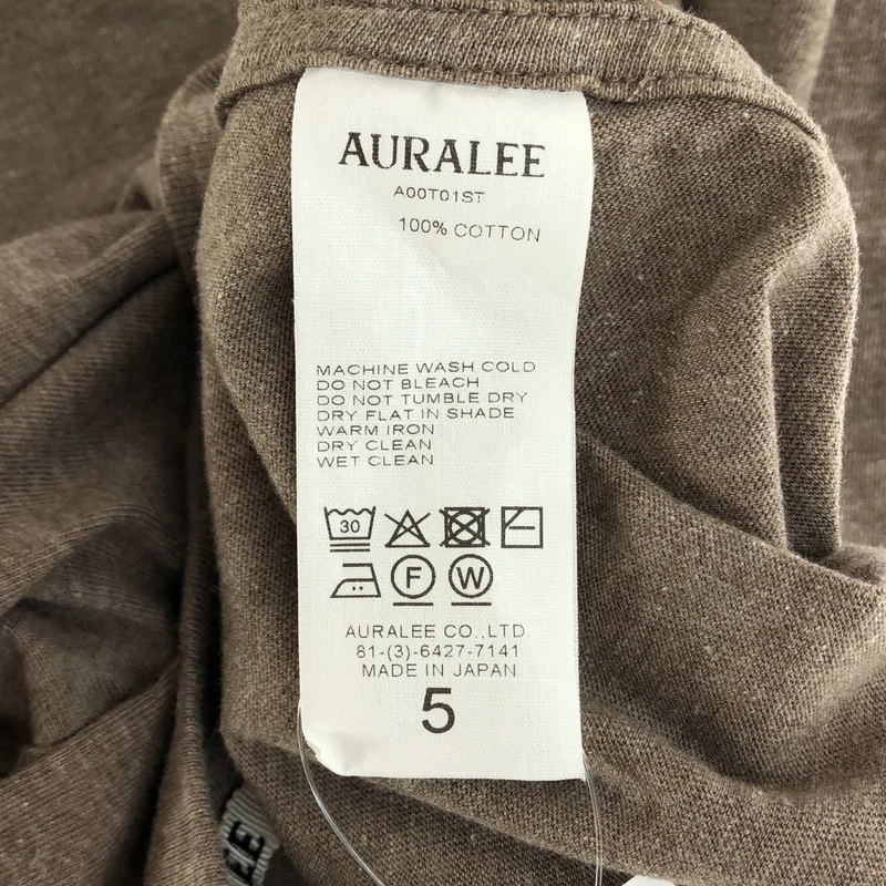 AURALEE / オーラリー | SEAMLESS CREW NECK TEE シームレス クルーネック Tシャツ | 5 | メンズ