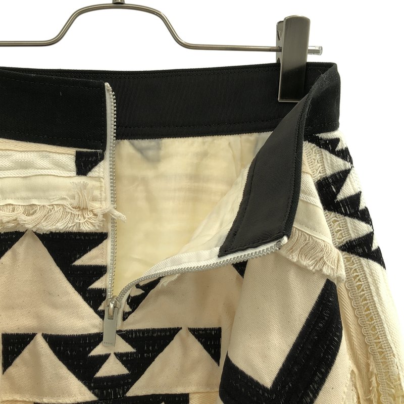 sacai / サカイ | フリンジ スカート 19-04229 | 1 | レディース